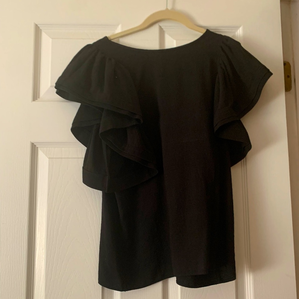 Asos Shelltop With Dramatic Ruffle Sleeve - image 1